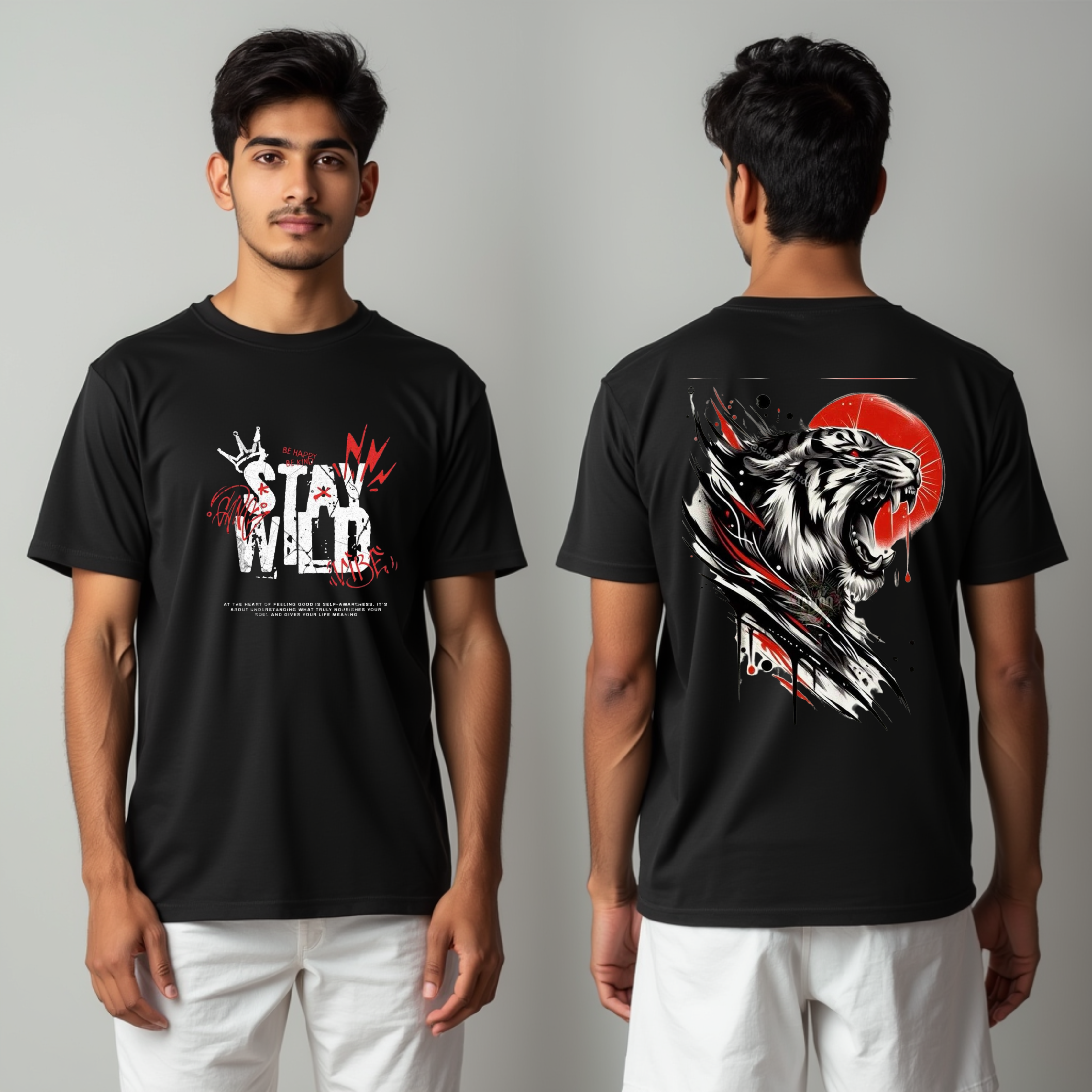 Stay Wild Tiger Graphic T-Shirt