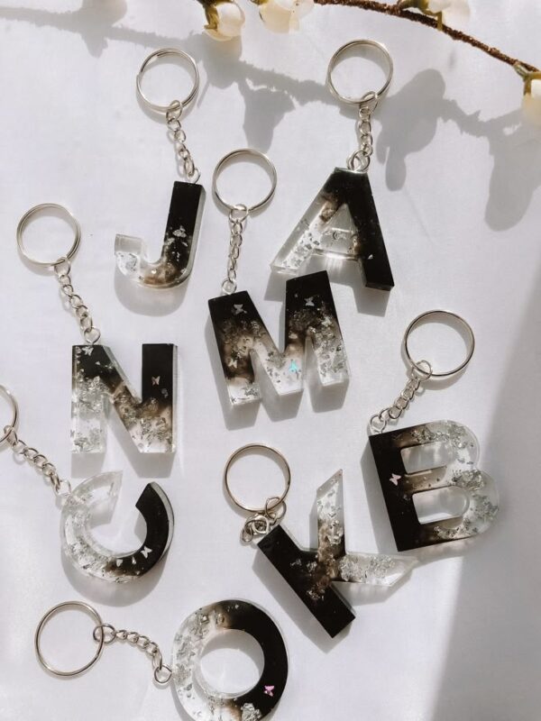 Custom Handmade Resin Keychain with Name – Aesthetic Gift - Image 4